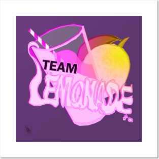 Team Lemonade - ALT colours - Yellow and Pink Posters and Art